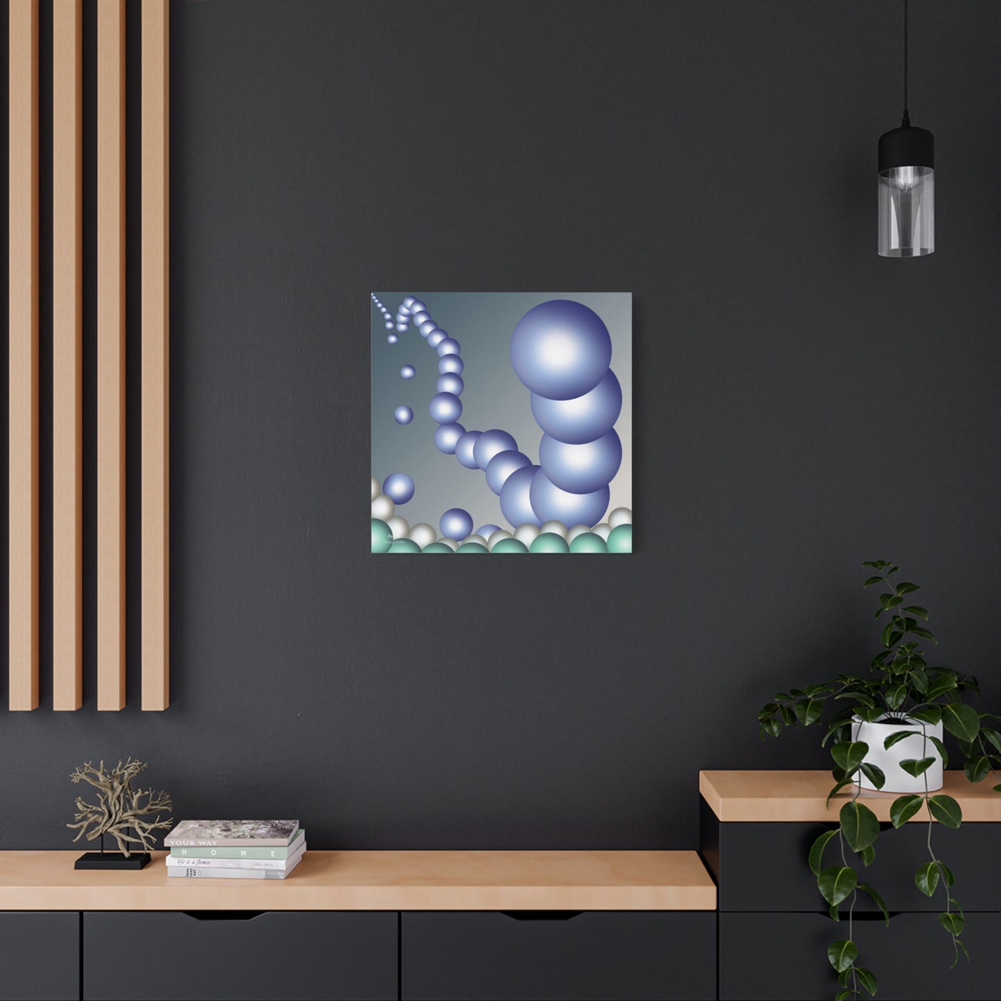 Pearls Wall Art on Stretched Canvas