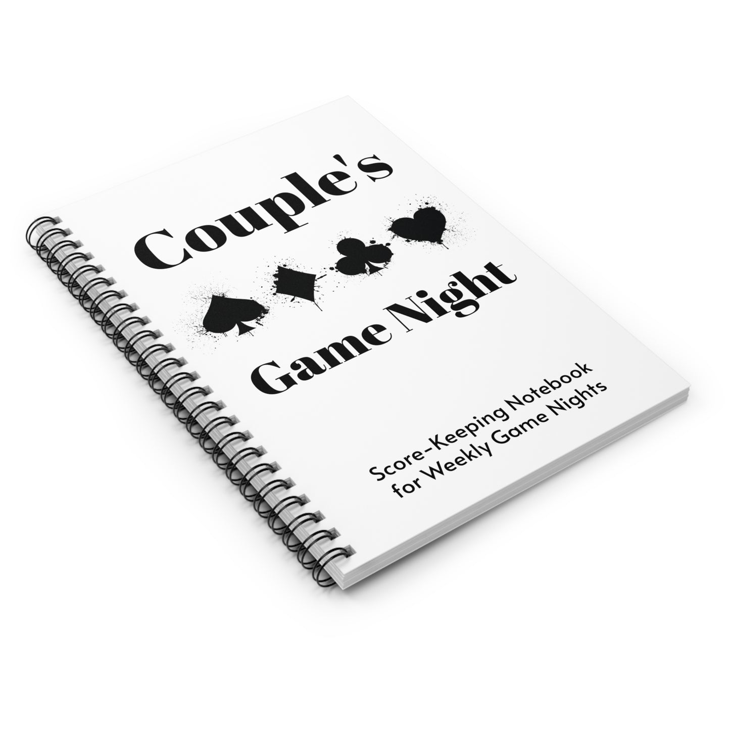 Couple's Game Night Spiral Notebook