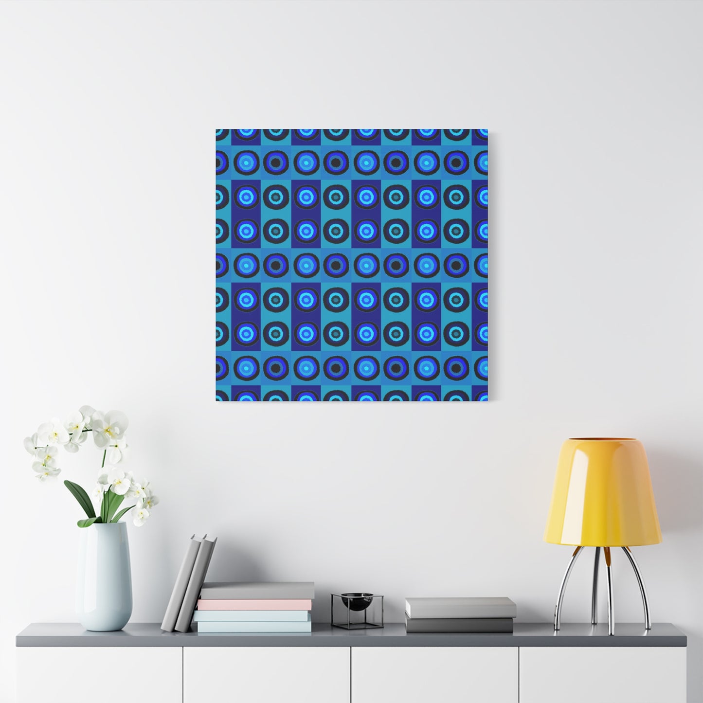 Blue Psyche Wall Art; Stretched Canvas