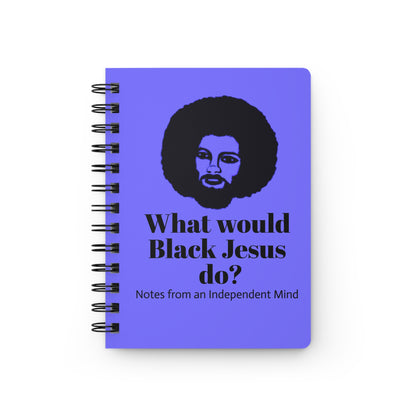 What Would Black Jesus Do? Spiral Bound Journal (Purple)