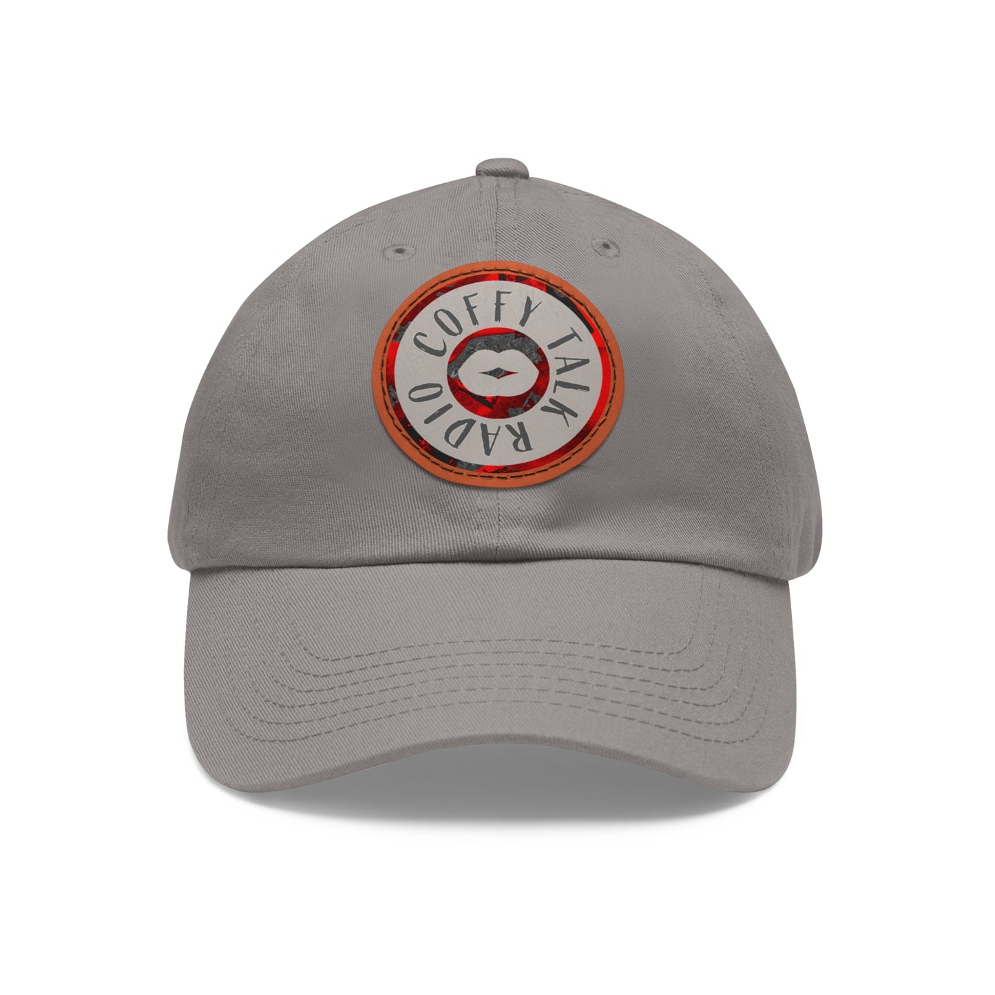 Coffy Talk Radio Cap with Leather Patch (Round)