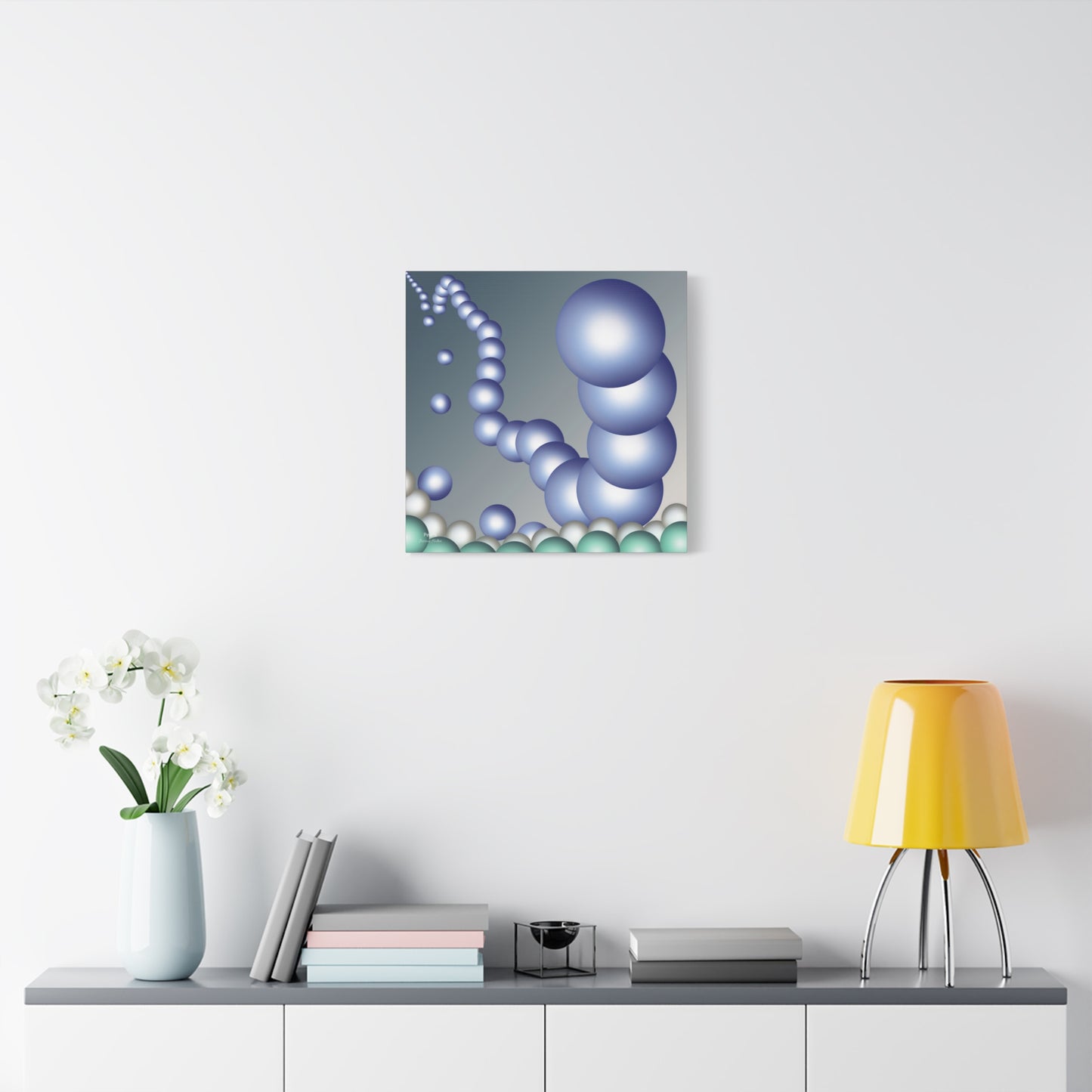 Pearls Wall Art on Stretched Canvas