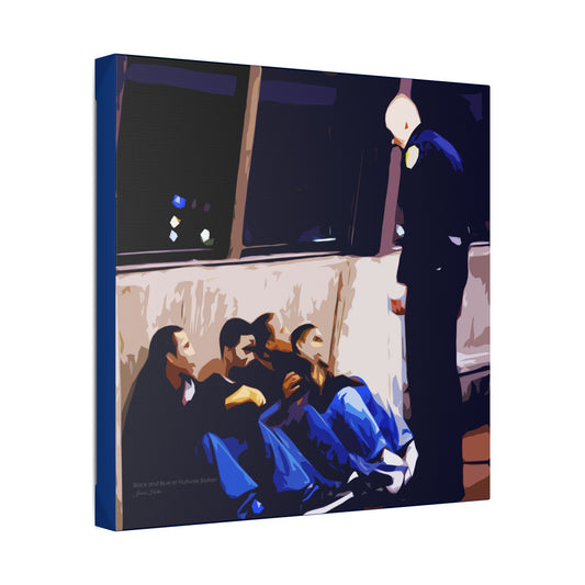 Black & Blue at Fruitvale Station ~ Classic Stretched Canvas