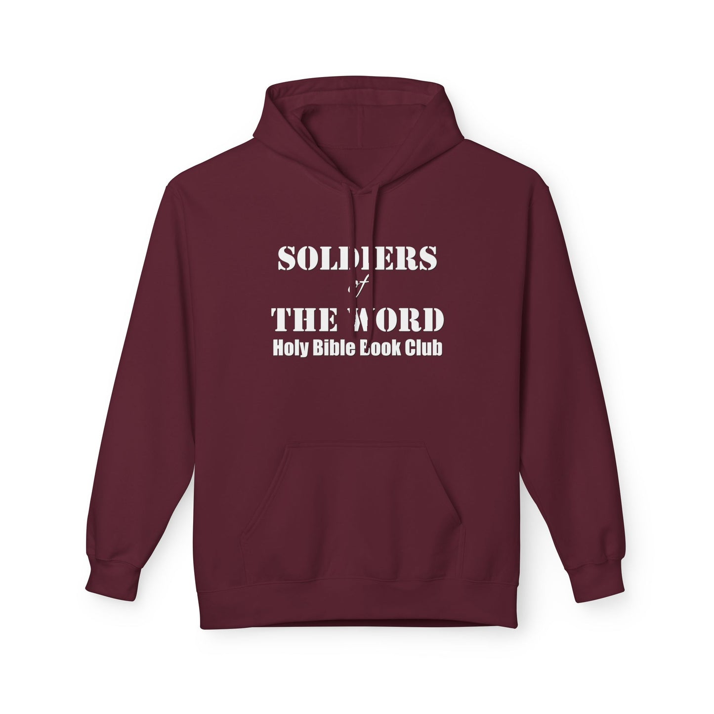 Soldiers of the Word: Holy Bible Book Club ~ Unisex Midweight Softstyle Fleece Hoodie