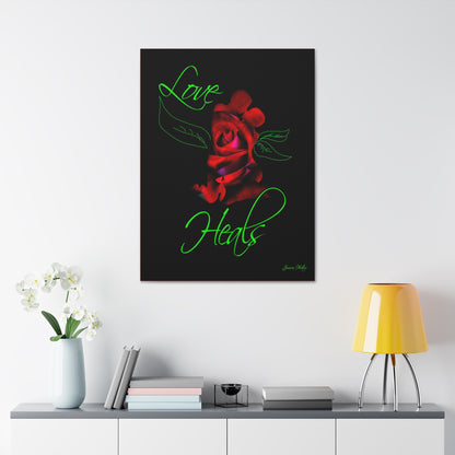 Love Heals Canvas Stretched Wall Art