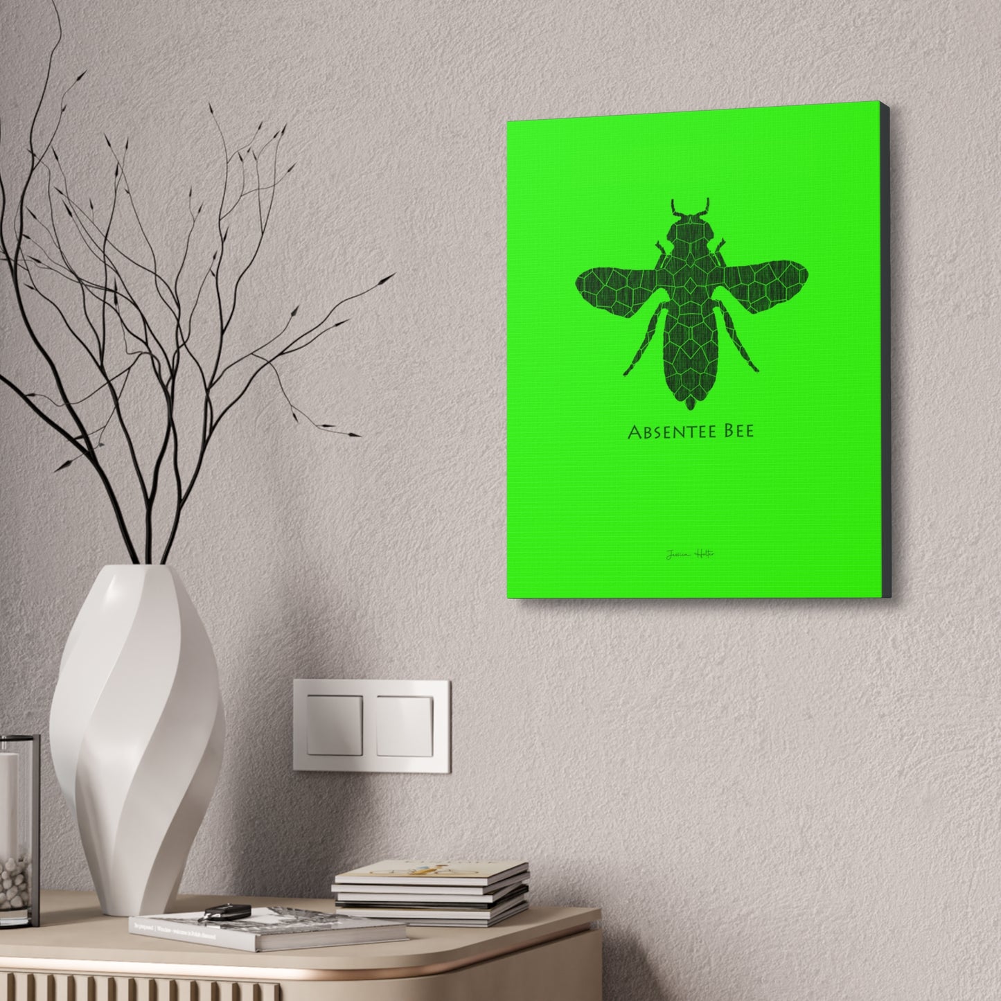 Absentee Bee Artwork by Jessica Holter