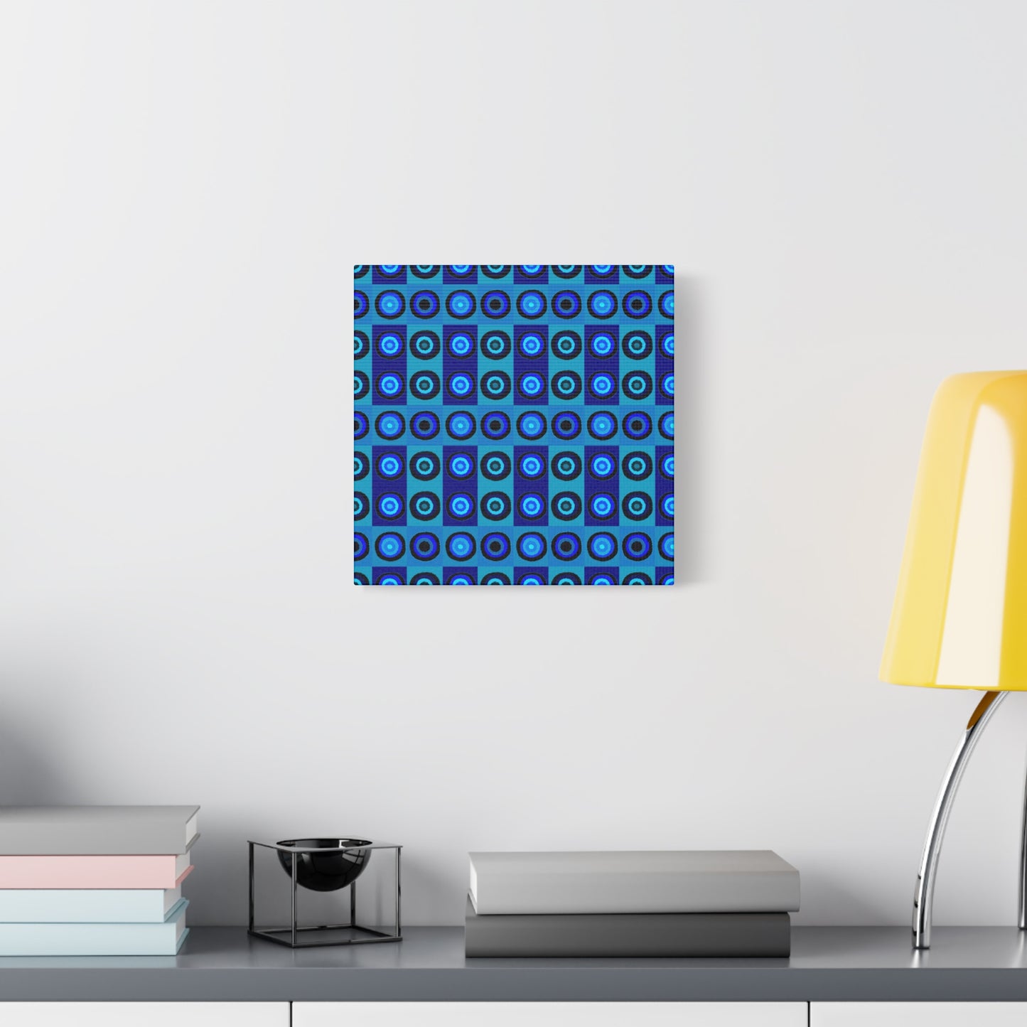 Blue Psyche Wall Art; Stretched Canvas