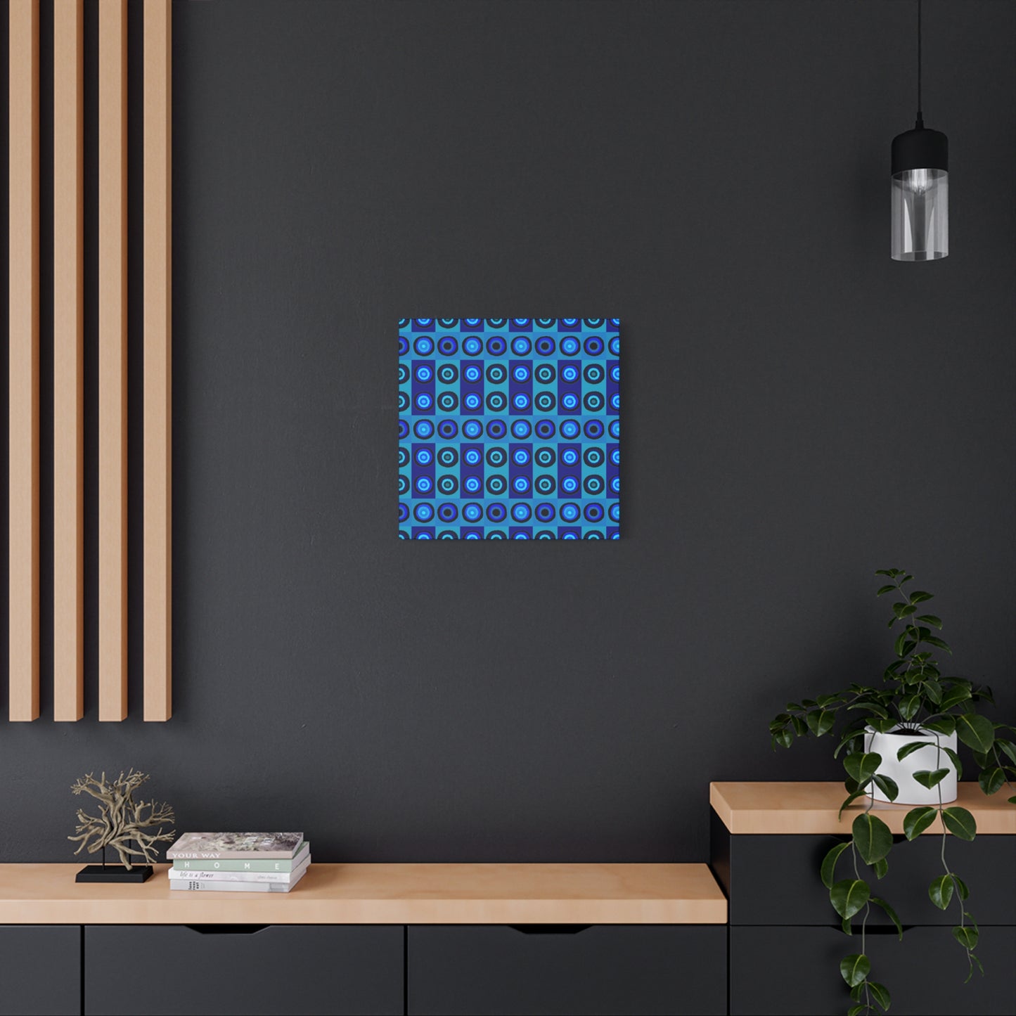 Blue Psyche Wall Art; Stretched Canvas