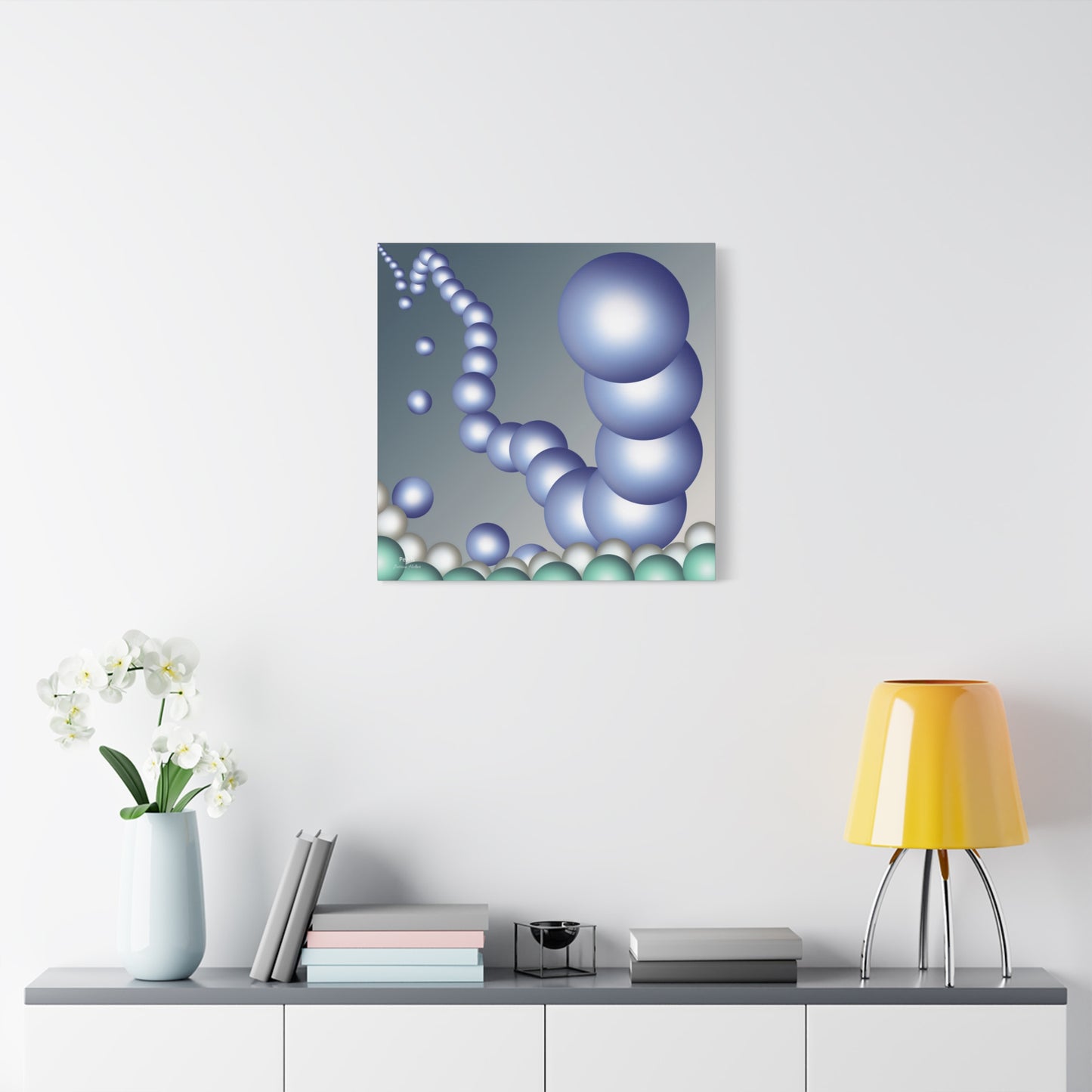 Pearls Wall Art on Stretched Canvas