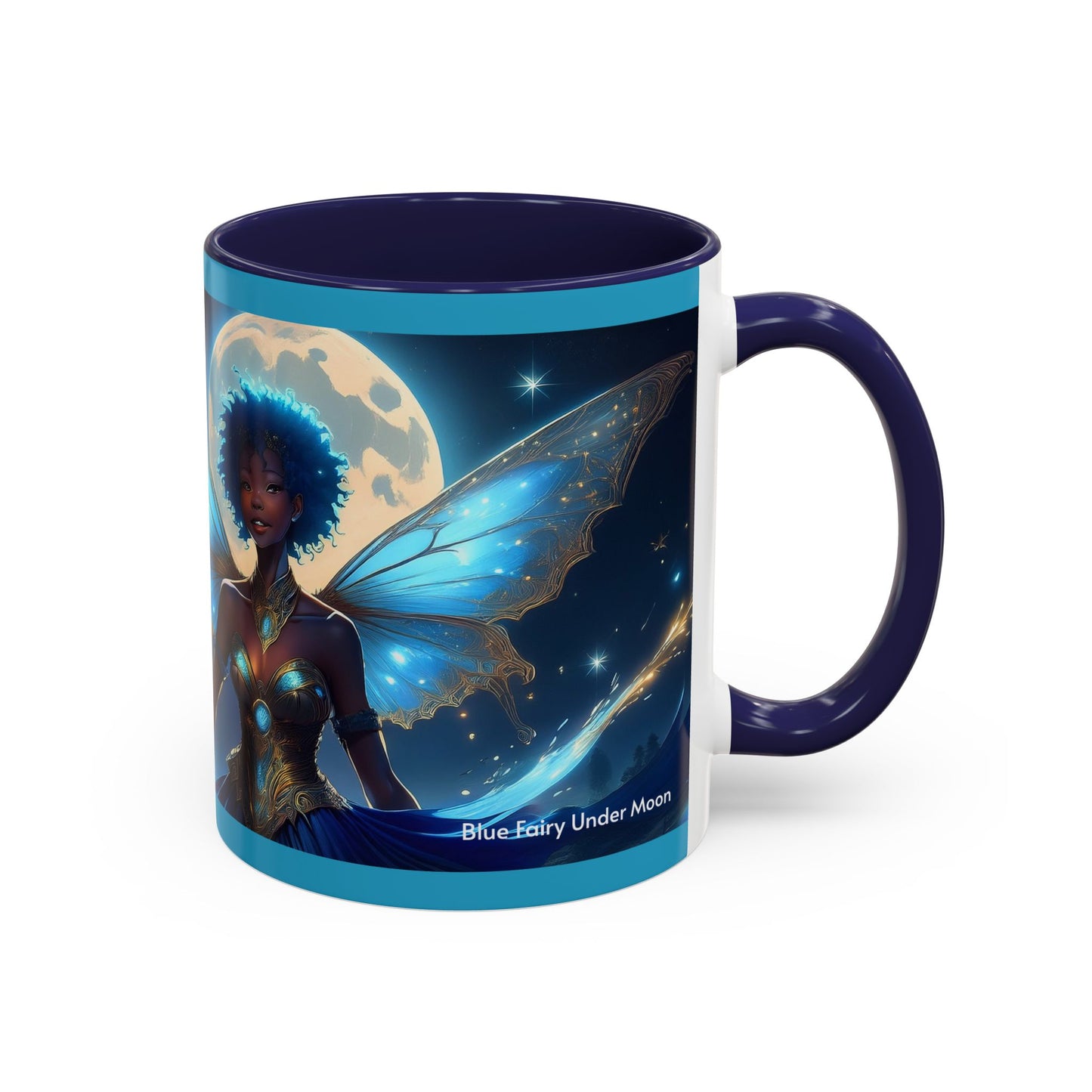 Blue Fairy Under Moon Mug (11oz)