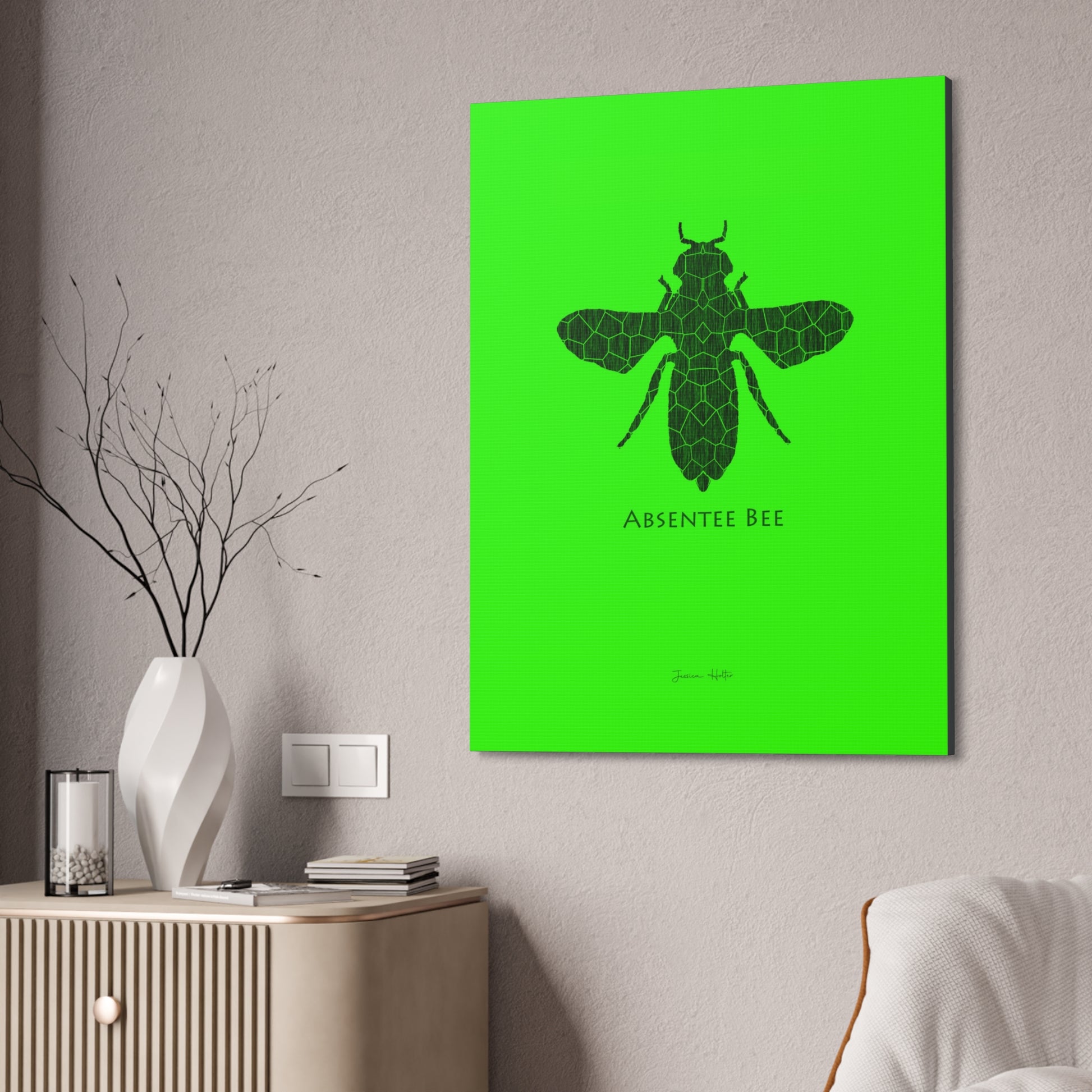 Absentee Bee Artwork by Jessica Holter