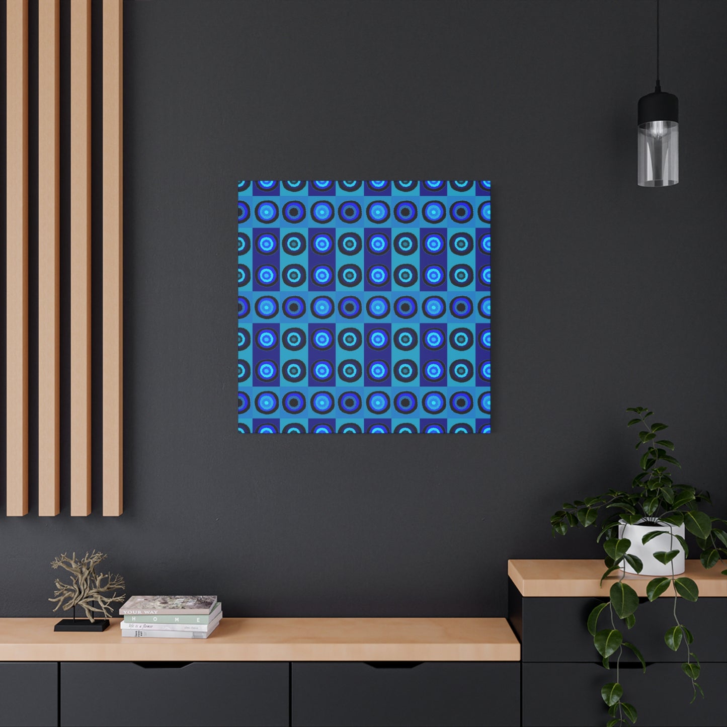 Blue Psyche Wall Art; Stretched Canvas