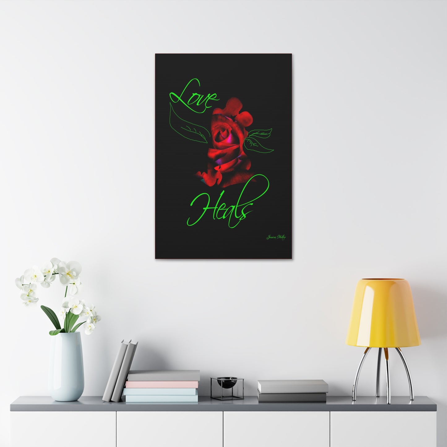 Love Heals Canvas Stretched Wall Art