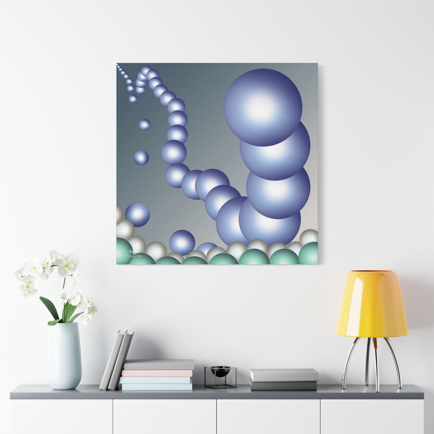 Pearls Wall Art on Stretched Canvas