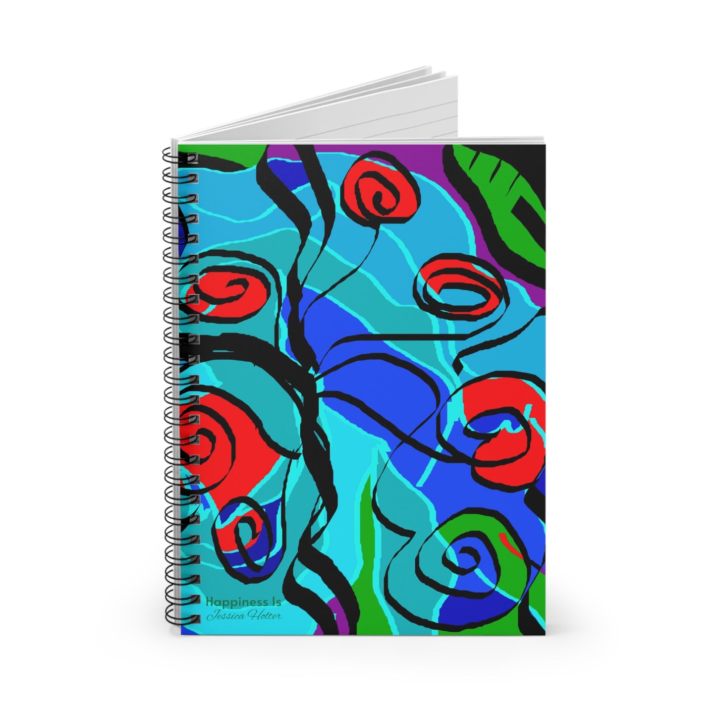 Happiness is Spiral Notebook - Ruled Line