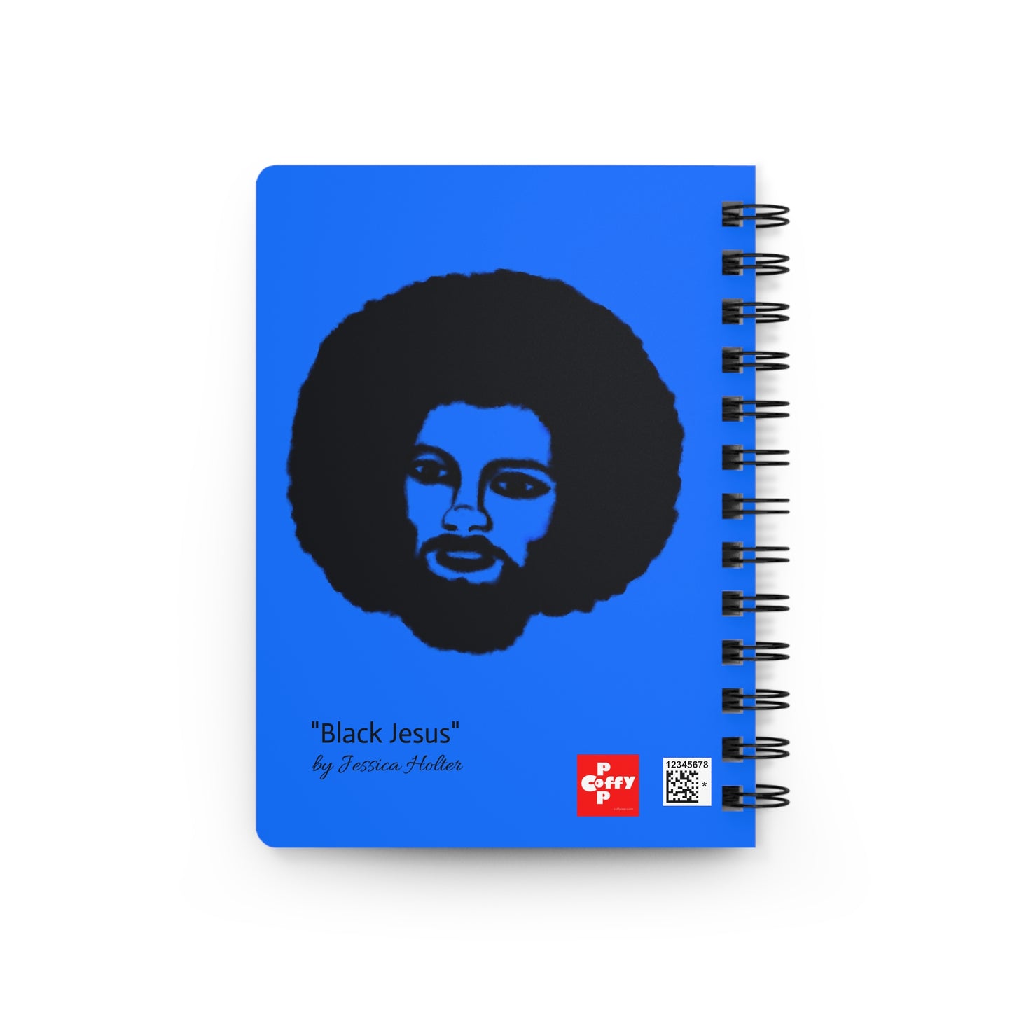 What Would Black Jesus Do? Spiral Bound Journal (Bright Blue)