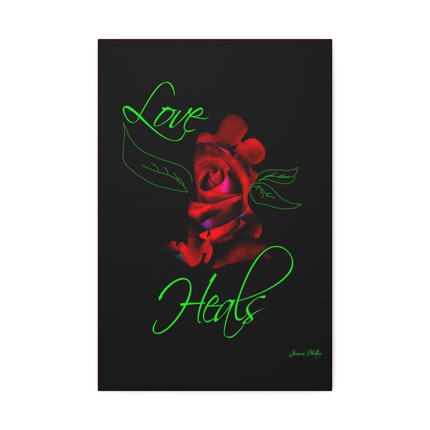 Love Heals Canvas Stretched Wall Art