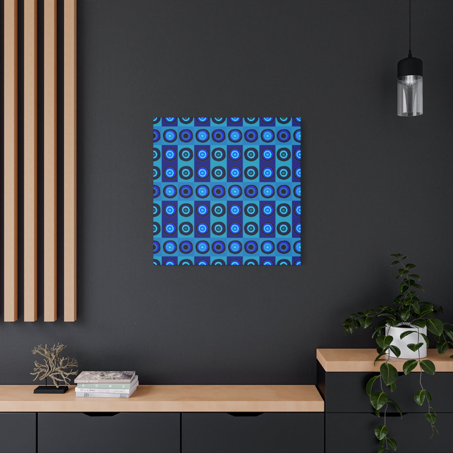 Blue Psyche Wall Art; Stretched Canvas