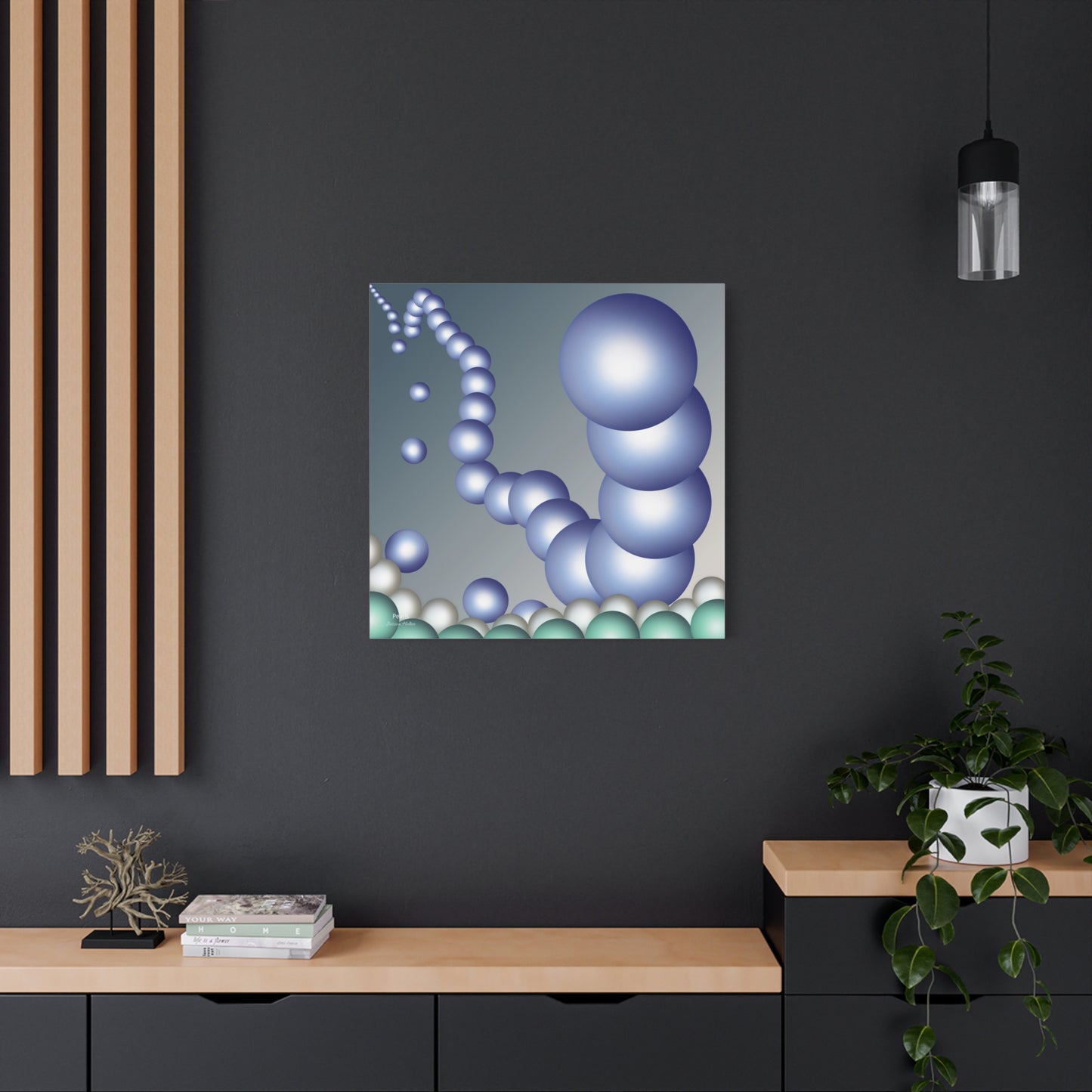 Pearls Wall Art on Stretched Canvas