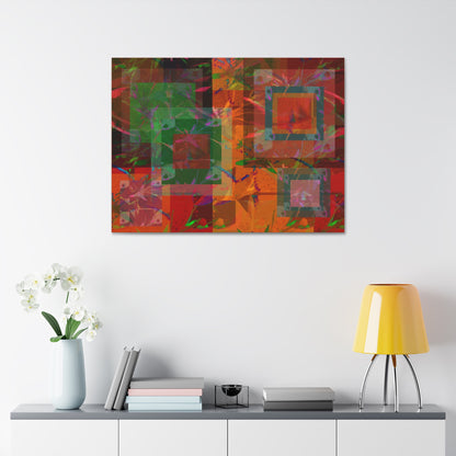 Flowers in Bloom Canvas Stretched Wall Art