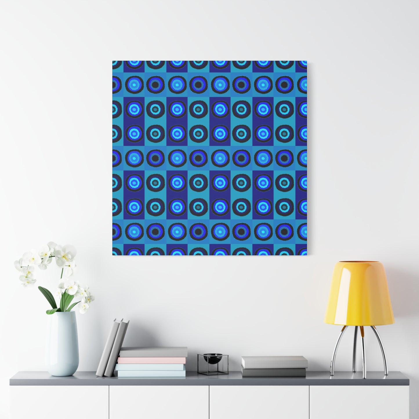 Blue Psyche Wall Art; Stretched Canvas