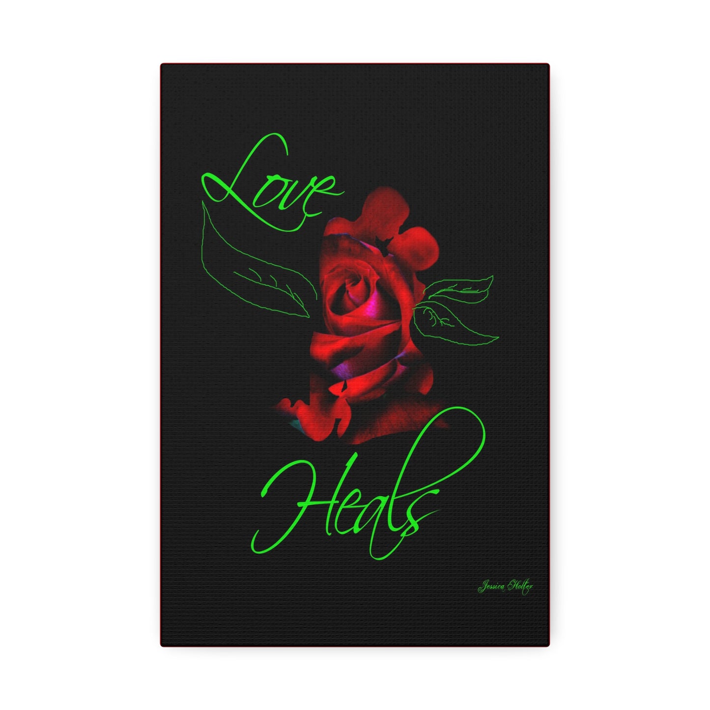 Love Heals Canvas Stretched Wall Art