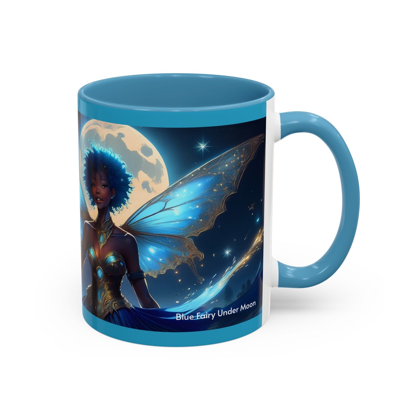 Blue Fairy Under Moon Mug (11oz)