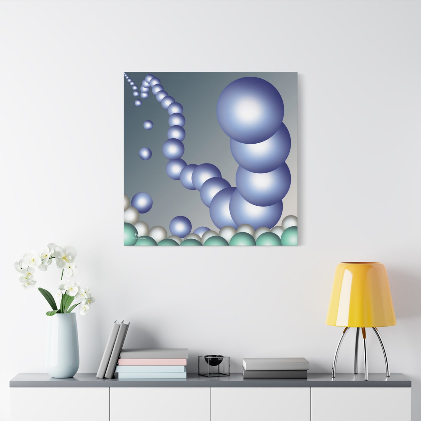 Pearls Wall Art on Stretched Canvas