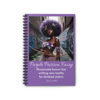 Purple Fairy Passion Spiral Notebook