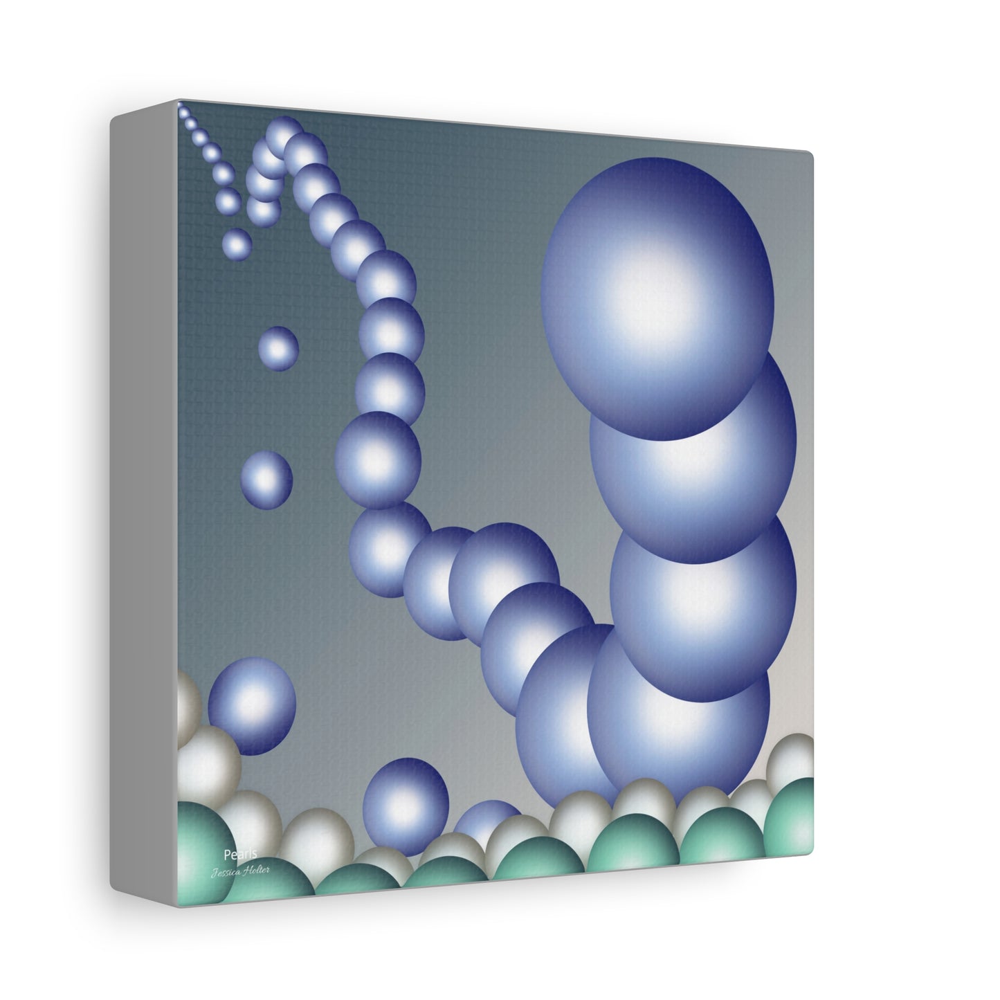 Pearls Wall Art on Stretched Canvas