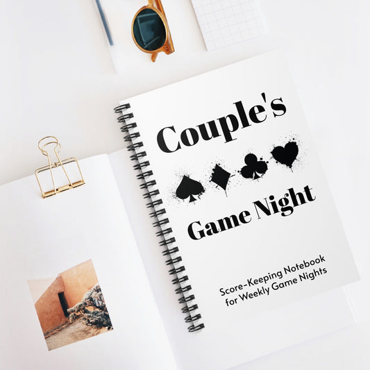 Couple's Game Night Spiral Notebook