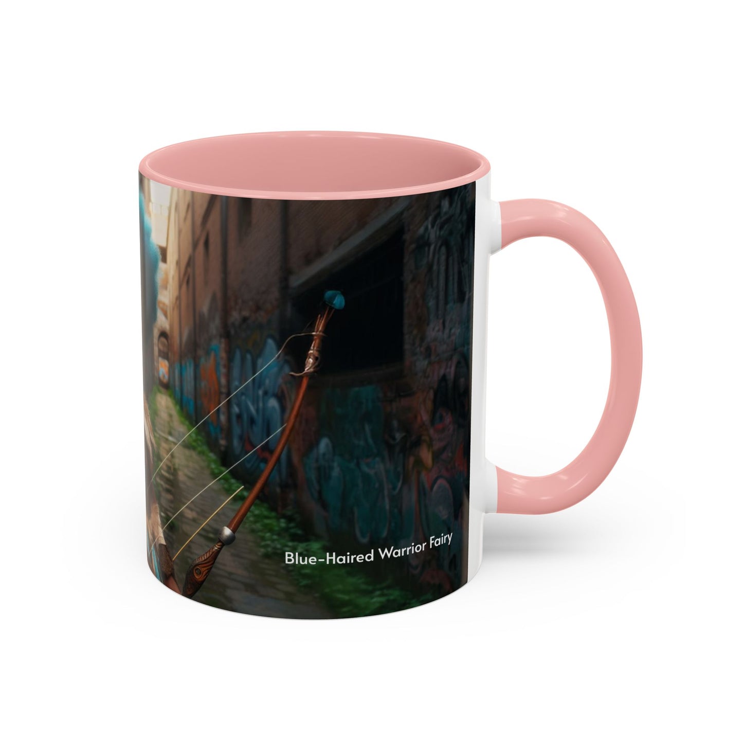 Blue-Haired Warrior Fairy Mug (11oz)