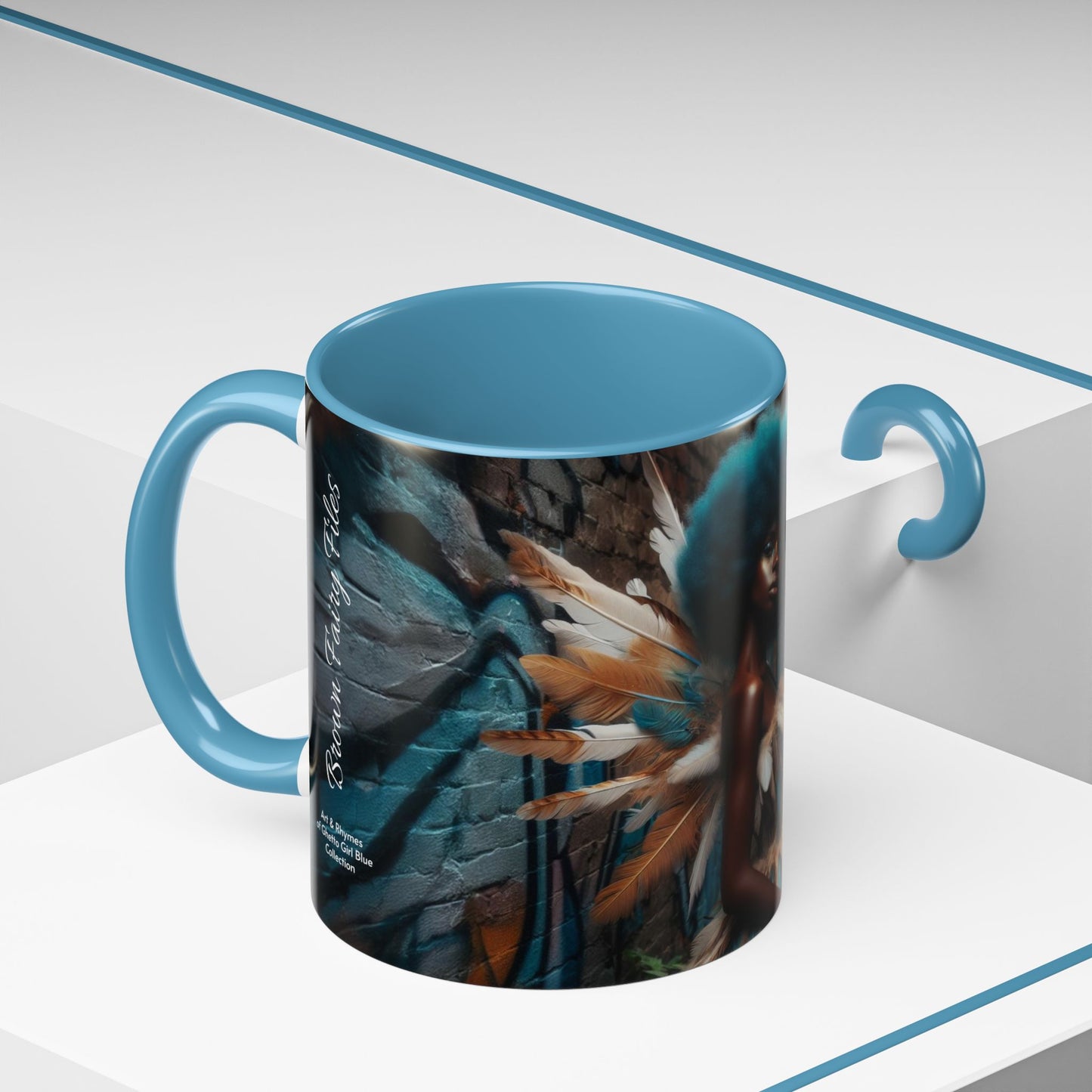 Blue-Haired Warrior Fairy Mug (11oz)