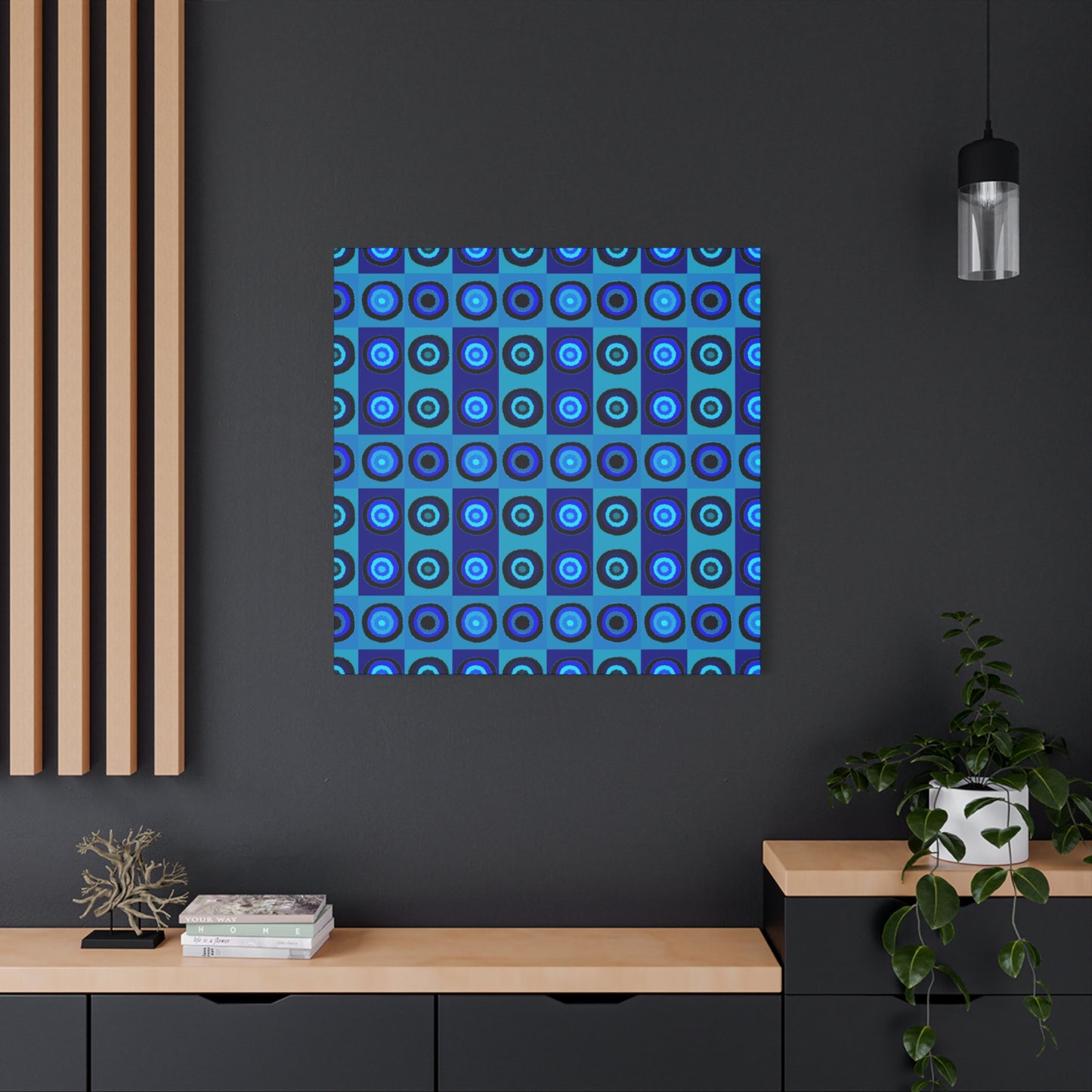 Blue Psyche Wall Art; Stretched Canvas