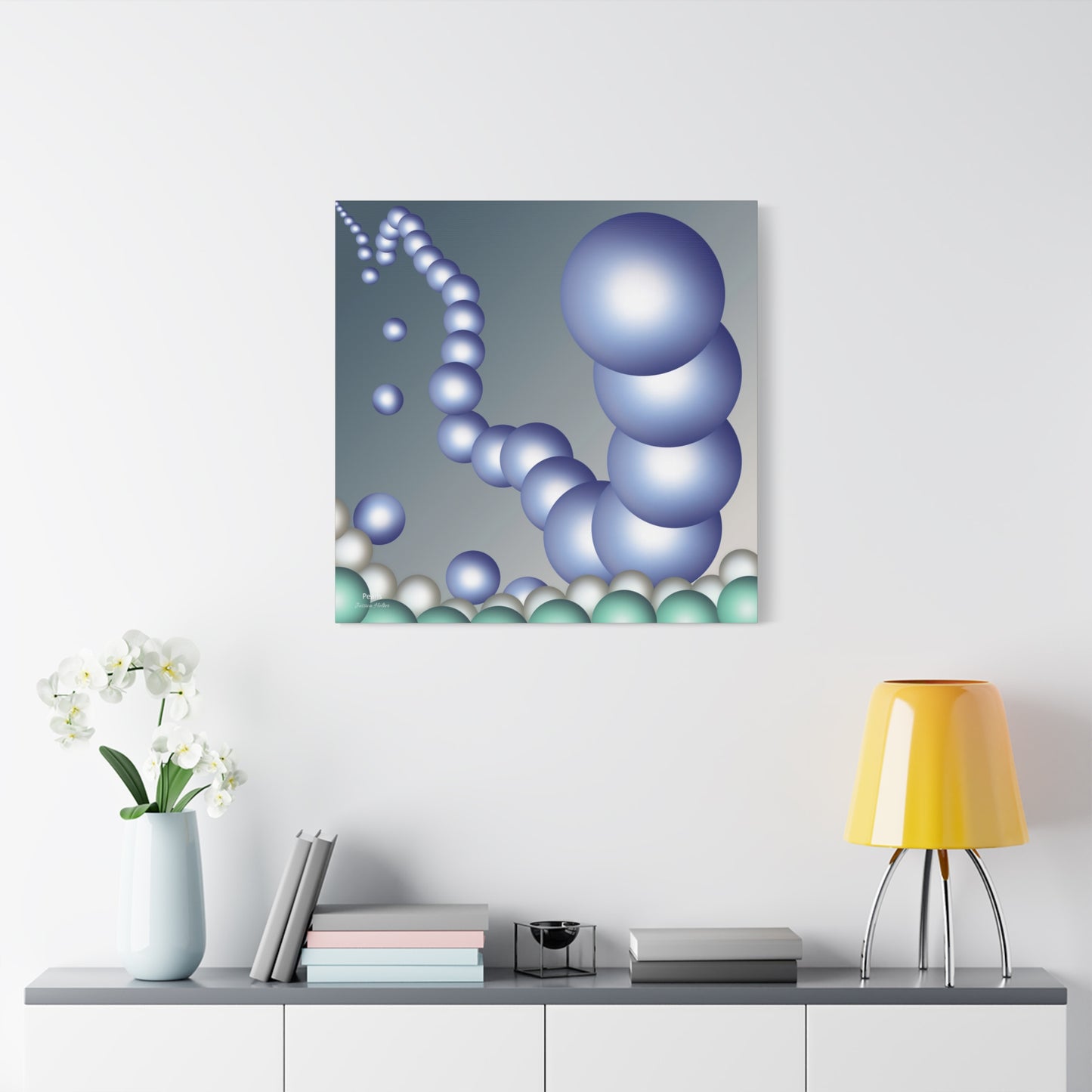 Pearls Wall Art on Stretched Canvas