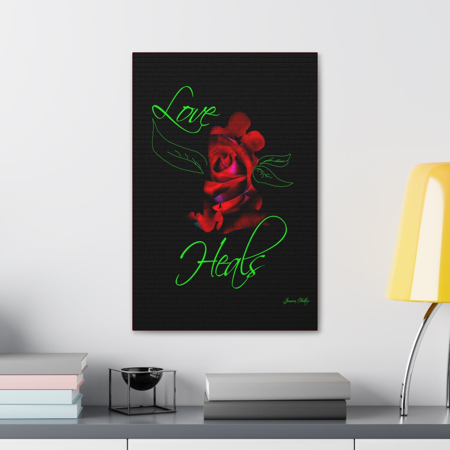 Love Heals Canvas Stretched Wall Art