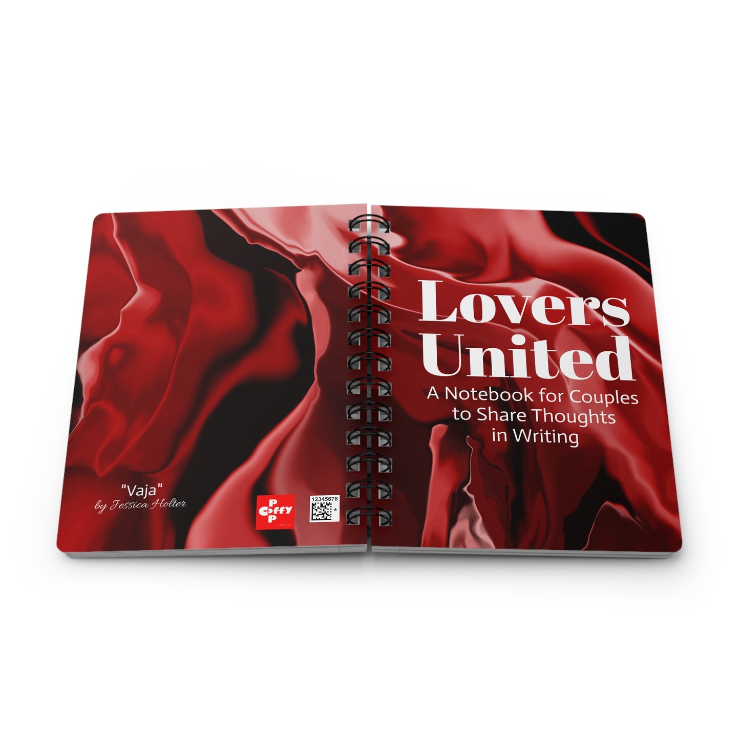 Lovers United Spiral Bound Journal with Vaja Artwork by Jessica Holter