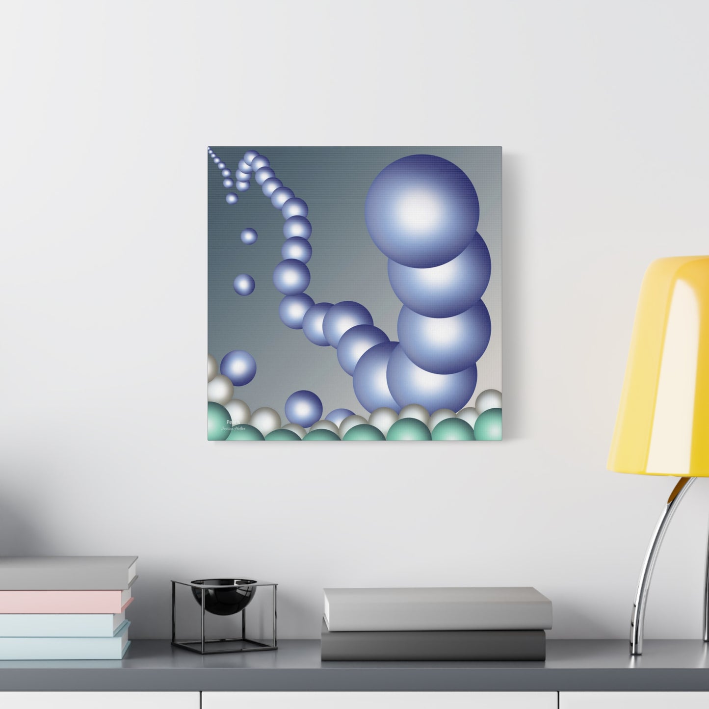 Pearls Wall Art on Stretched Canvas