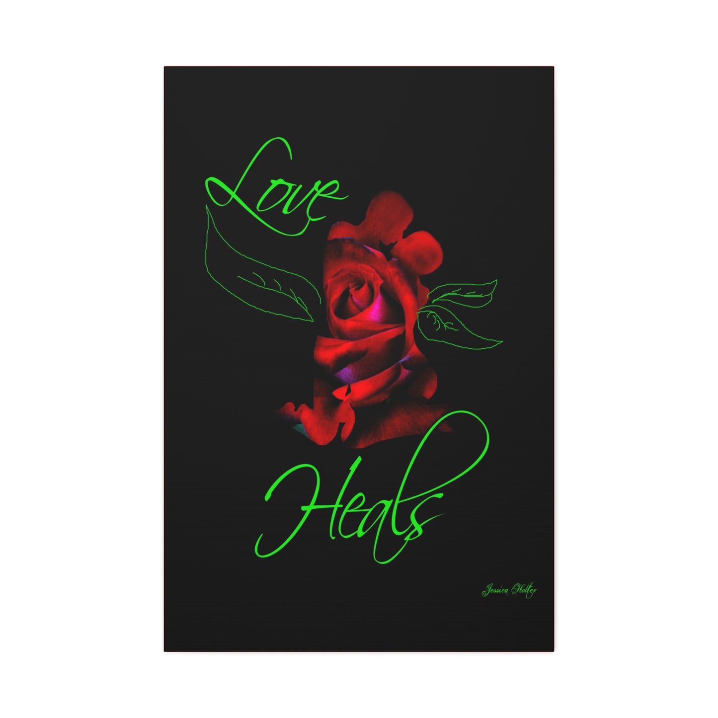 Love Heals Canvas Stretched Wall Art