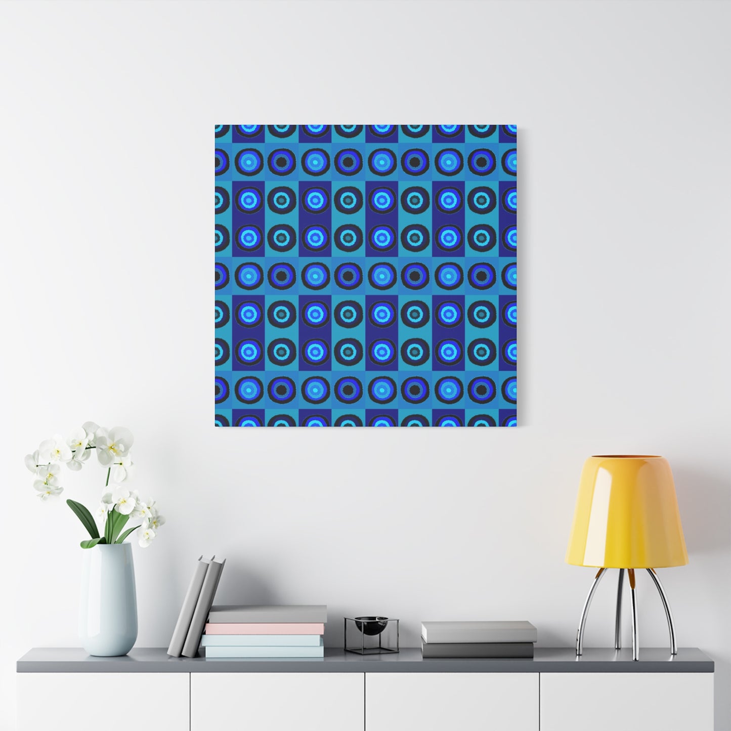 Blue Psyche Wall Art; Stretched Canvas