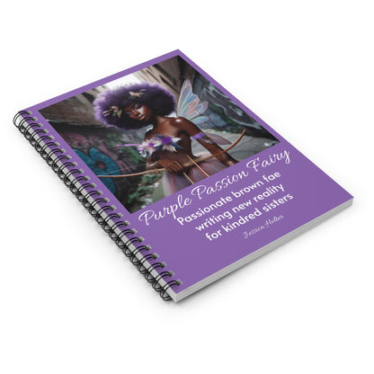 Purple Fairy Passion Spiral Notebook