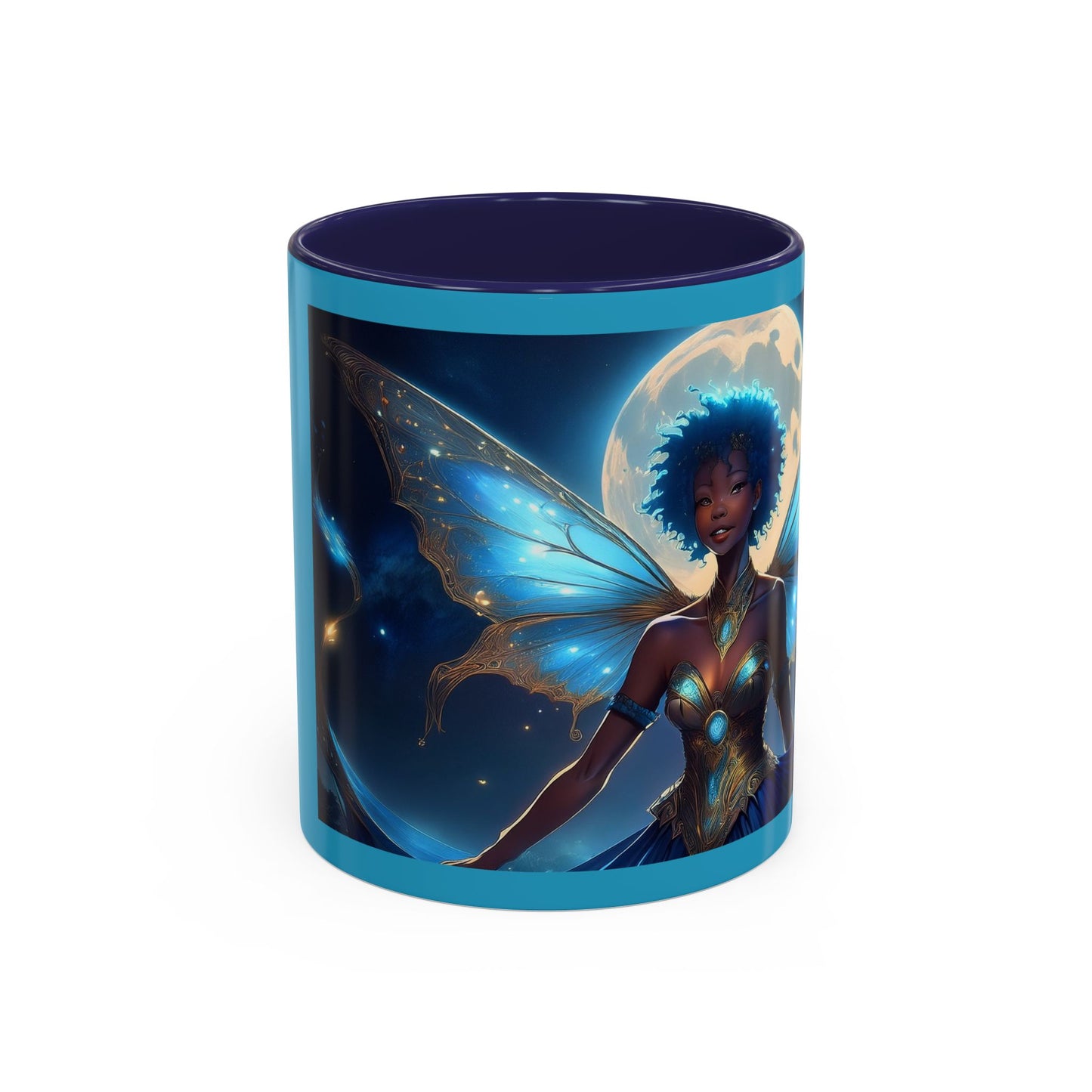 Blue Fairy Under Moon Mug (11oz)