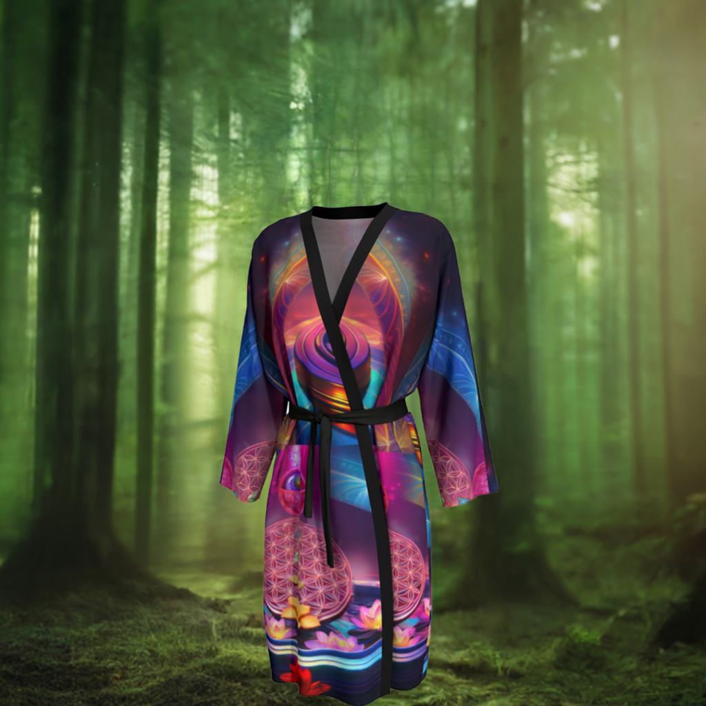 "Journey to the Third" Peignoir (Long Kimono / Robe)